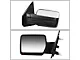 Towing Mirror; Manual; LED Amber Turn Signal; Chrome; Left (07-14 F-150)