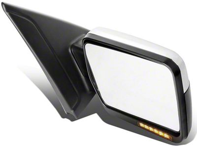 Towing Mirror; Manual; LED Amber Turn Signal; Chrome; Right (07-14 F-150)