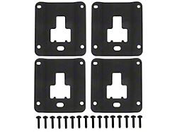 Truck Bed Cargo Tie Down Brackets; Black (15-20 F-150)