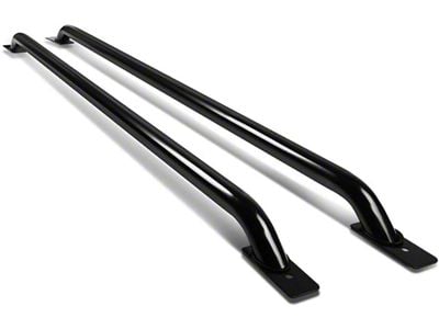 Truck Bed Rail; Stainless Steel; Black (99-14 F-150 6-1/2-Foot Bed)