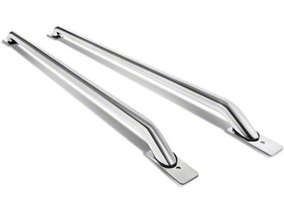 Truck Bed Rail; Stainless Steel; Chrome (99-14 F-150 6-1/2-Foot Bed)