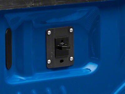 Truck Bed Tie Downs; Black (15-23 F-150)