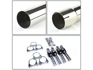 2.5" Dual Exhaust Kit For 04-14 Ford F-150 – Flowmaster 40 Series Muffler & Slash Tips