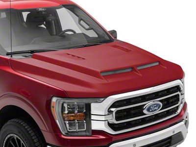 Type-E Style Ram Air Hood; Unpainted (21-25 F-150, Excluding Raptor & Tremor)