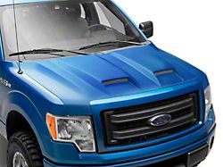 Type-S Style Ram Air Hood; Unpainted (09-14 F-150, Excluding Raptor)