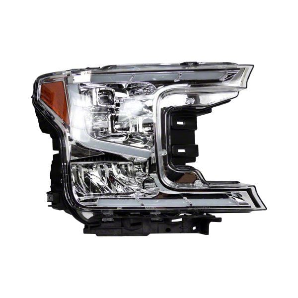 Ultra High Performance LED Headlights with Sequential Turn Signals; Chrome Housing; Clear Lens (18-20 F-150 w/ Factory Halogen Headlights)