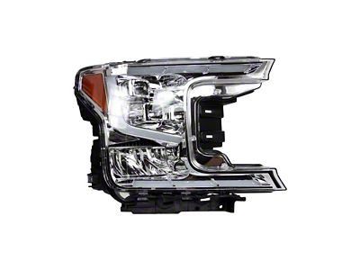 Ultra High Performance LED Headlights with Sequential Turn Signals; Chrome Housing; Clear Lens (18-20 F-150 w/ Factory Halogen Headlights)