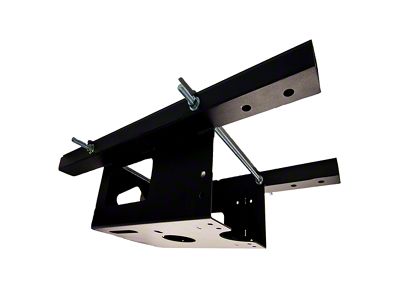 Universal Spare Tire Location Train Horn Bracket Kit; Black (Universal; Some Adaptation May Be Required)