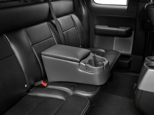 Universal Truck Bench Seat Center Console; Charcoal (Universal; Some Adaptation May Be Required)