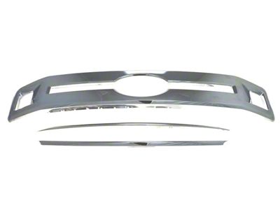 Upper Grille Overlay; Chrome (18-20 F-150 XL)