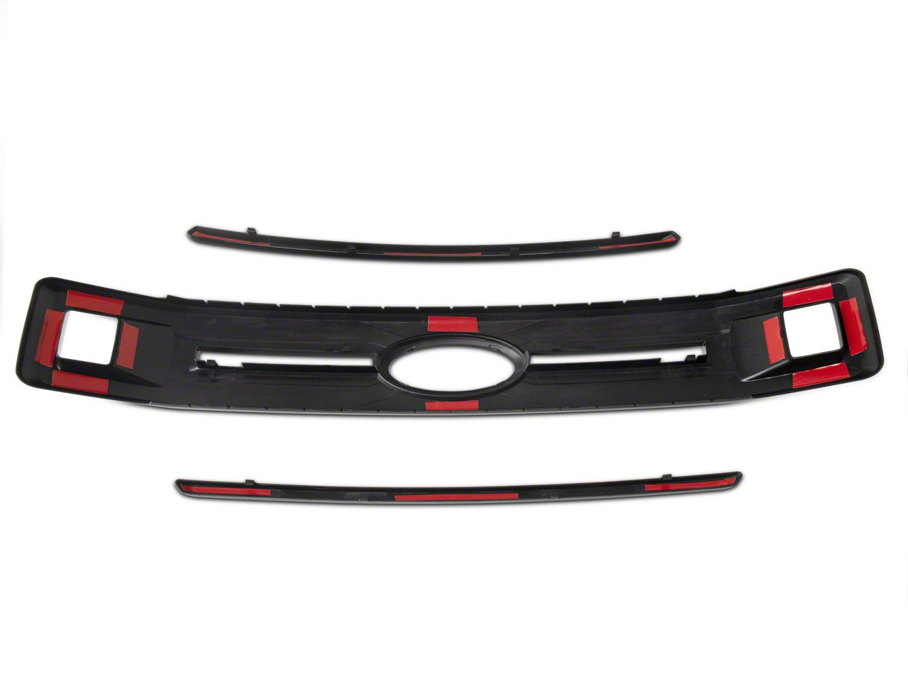 Etecgo Glossy Black Honeycomb Front Upper Hood Grille For Ford F-150 XLT XL 2018 2019 2020