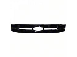 Upper Grille Overlay; Gloss Black (18-20 F-150 Lariat, XL, XLT)