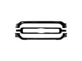 Upper Grille Overlay; Gloss Black (21-23 F-150 XL, XLT)