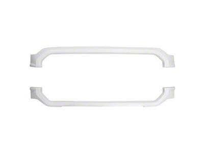 Upper Grille Overlay; Gloss White (21-23 F-150 XL w/ STX Package)