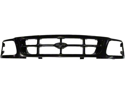 Upper Replacement Grille; Black (97-98 F-150)