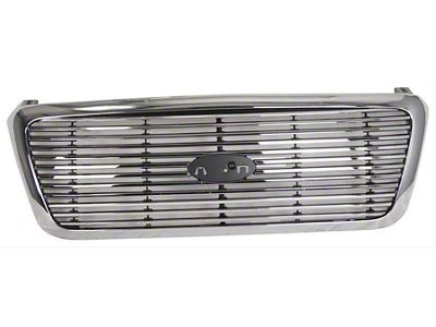 Upper Replacement Grille; Chrome (04-08 F-150)