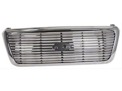 Upper Replacement Grille; Chrome (04-08 F-150)