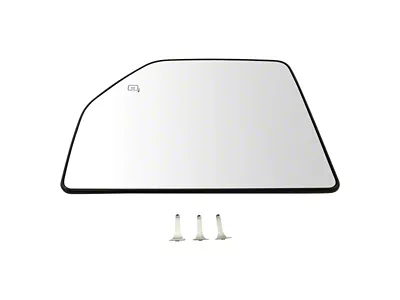 Upper Towing Mirror Glass; Driver Side (15-18 F-150)