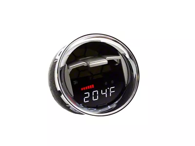 V3 OBD2 Multi-Gauge with Silver Trim Vent Housing; Red Bars/White Digits (09-14 F-150)