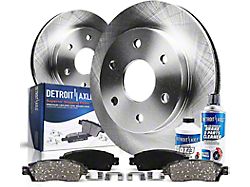 Vented 6-Lug Brake Rotor, Pad, Brake Fluid and Cleaner Kit; Rear (12-14 F-150; 15-20 F-150 w/ Manual Parking Brake)
