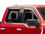 Ventvisor Window Deflectors; Front and Rear; Dark Smoke (15-25 F-150 SuperCrew)