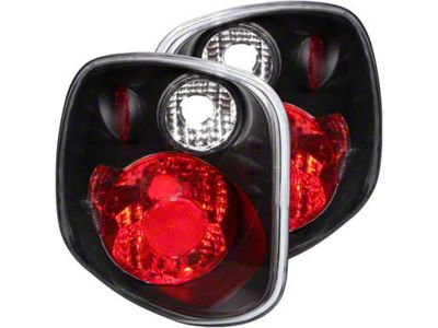 Version 2 Tail Lights; Black Housing; Clear Lens (01-03 F-150 Flareside)