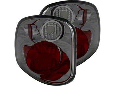 Version 2 Tail Lights; Chrome Housing; Smoked Lens (01-03 F-150 Flareside)