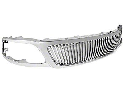 Vertical Front Grille; Chrome (99-03 F-150)