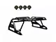 Warrior Roll Bar with 7-Inch Black Round LED Lights; Black (00-24 F-150 Styleside)