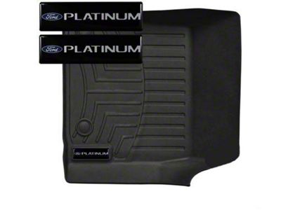 WeatherTech Floor Liner Emblem Insert; Platinum Logo (97-24 F-150)