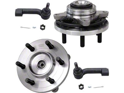 Wheel Hub Assemblies with Outer Tie Rods; Front (15-17 4WD F-150, Excluding Raptor)