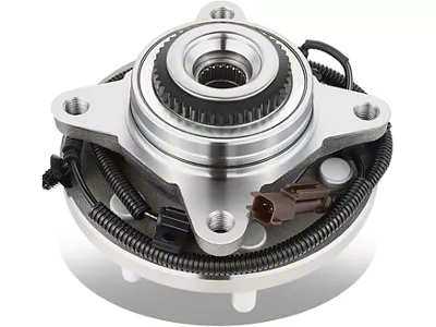 Wheel Hub and Bearing Assembly with ABS Sensor; Front (15-17 4WD F-150)