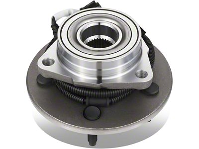 Wheel Hub and Bearing Assembly with ABS Sensor; Front (97-00 4WD F-150 w/ 5-Lug & 4-Wheel ABS)