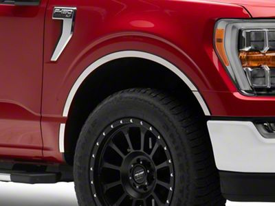 Wheel Well Accent Trim; Stainless Steel (21-24 F-150, Excluding Raptor)