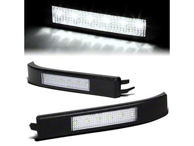 White LED Mirror Turn Signal Lights; Clear (09-14 F-150 w/ Towing Mirrors)