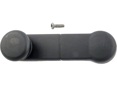 Window Crank Handle; Front and Rear; Left and Right; Black; With Black Knob (97-14 F-150)