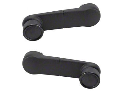 Window Crank Handles; Black (97-10 F-150)