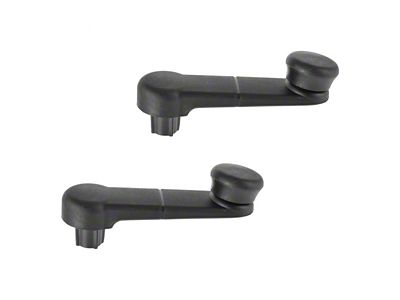 Window Crank Handles; Black (97-14 F-150)
