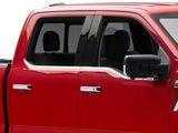 Window Sill Trim Cover Set; Stainless Steel (21-25 F-150 SuperCrew)