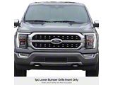 Wire Mesh Lower Bumper Grille Overlay; Black (21-23 F-150, Excluding Raptor)