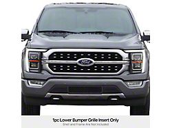 Wire Mesh Lower Bumper Grille Overlay; Black (21-23 F-150, Excluding Raptor)