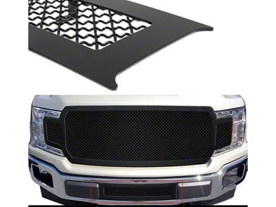 Wire Mesh Lower Grille Insert; Black (18-20 F-150, Excluding Raptor)