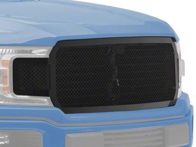 Wire Mesh Upper Replacement Grille; Black (18-20 F-150, Excluding Raptor)