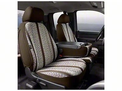 Fia Wrangler Series Front Seat Covers; Brown (15-25 F-150 w/ Bench Seat)
