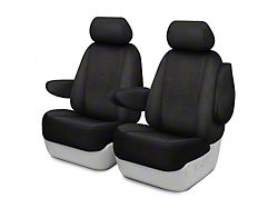 Fia Wrangler Solid Series Front Seat Covers; Black (15-25 F-150 w/ Bucket Seats)