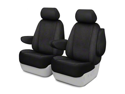 Fia Wrangler Solid Series Front Seat Covers; Black (15-25 F-150 w/ Bucket Seats)