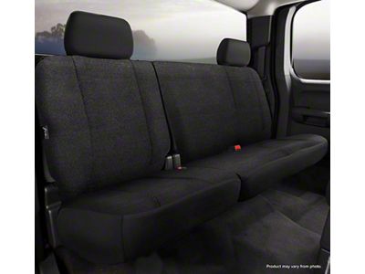 Fia Wrangler Solid Series Rear Seat Cover; Black (15-25 F-150 SuperCrew)