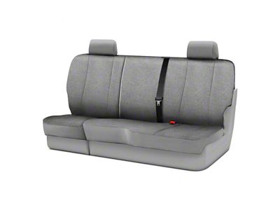 Wrangler Solid Series Rear Seat Cover; Gray (15-24 F-150 SuperCab)