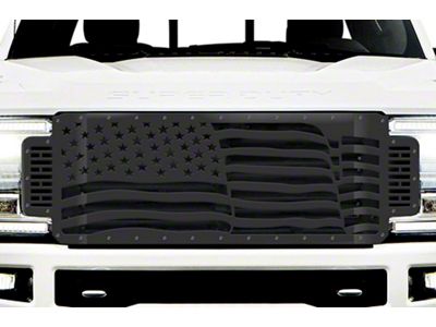 1-Piece Steel Upper Grille Insert; America - Wave (17-19 F-250 Super Duty)