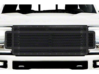 1-Piece Steel Upper Grille Insert; Hex (17-19 F-250 Super Duty)